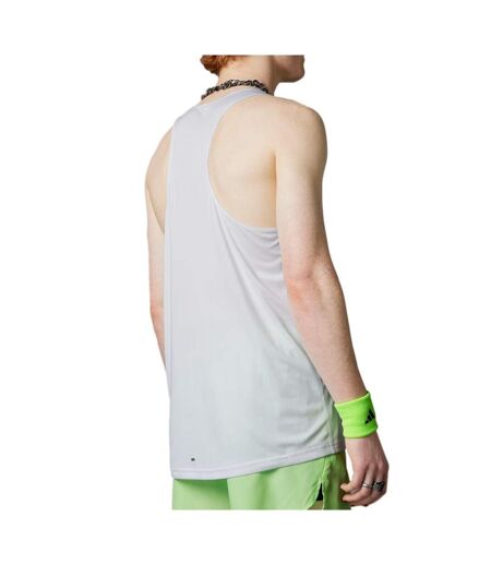 Débardeur de Sport Blanc Homme Adidas Run It Tank - L