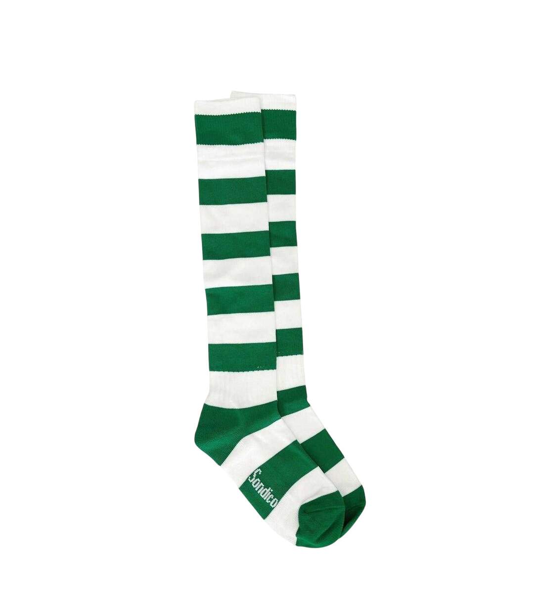 Mens Contrast Striped Football Socks Green White Sondico-4
