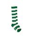 Mens Contrast Striped Football Socks Green White Sondico-4