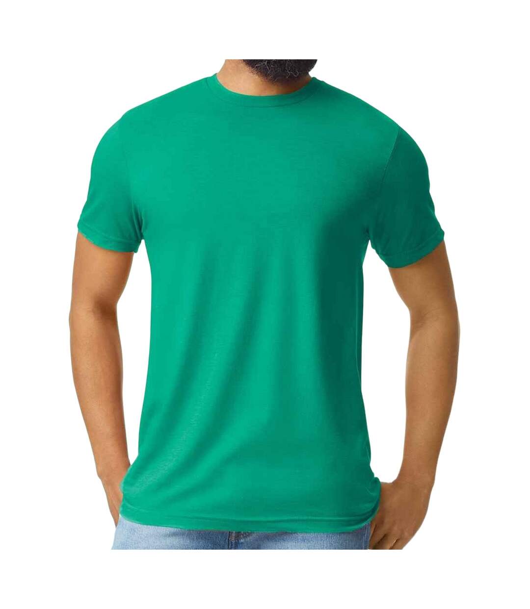 T-shirt softstyle cvc homme vert Gildan