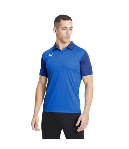 Mens Teamgoal 23 Sideline Polo Shirt Blue Puma