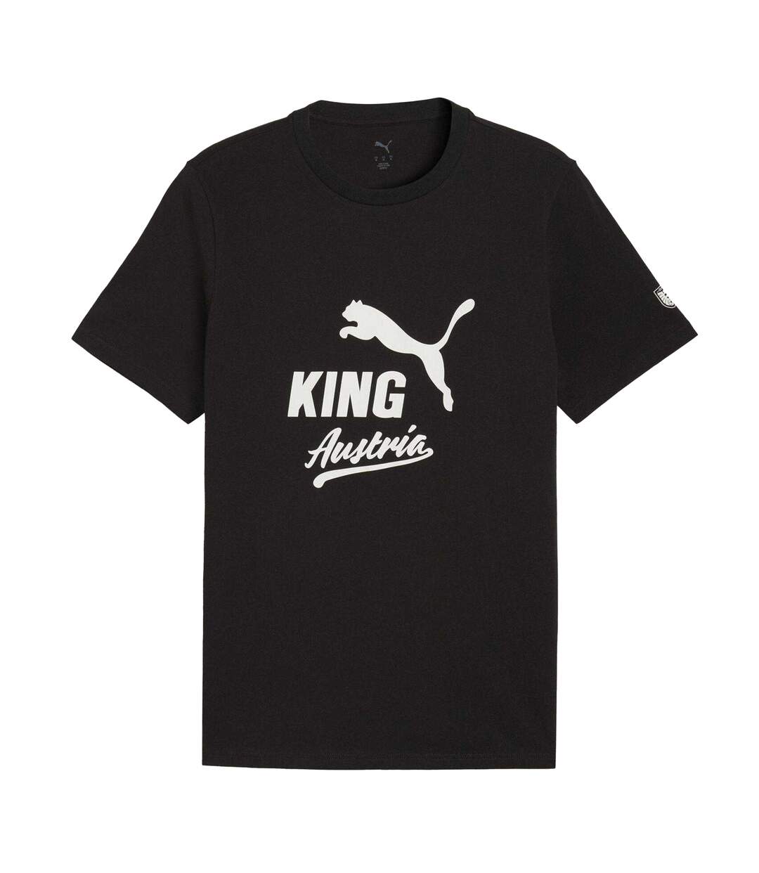 Mens King Austria Fc T-shirt Black White Puma-3