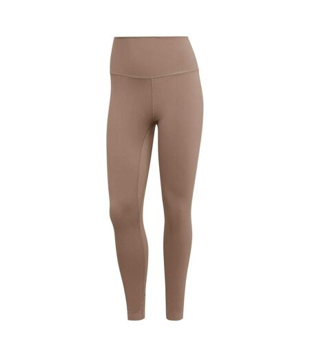 Legging Yoga Luxe Studio Femme Marron Adidas