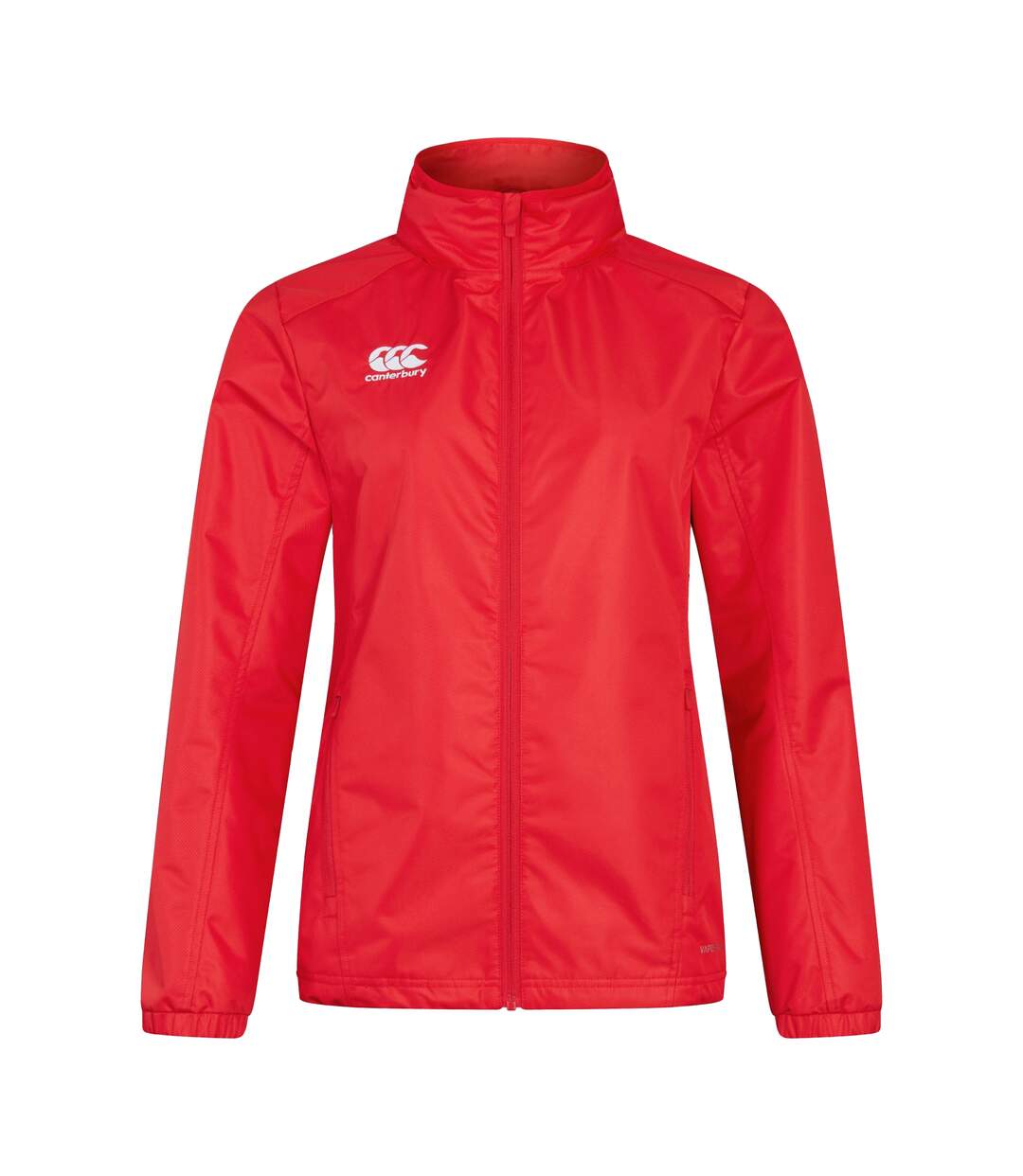 Womens/ladies Club Vaposhield Full Zip Waterproof Jacket Flag Red Canterbury-2