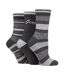 3 Pack Ladies Performance Boot Socks | Women's Ribbed Cushioned Comfort Socks-3