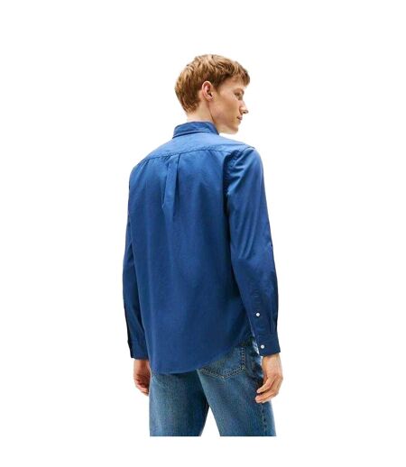 Mens Core Flex Poplin Long-sleeved Shirt Aegean Sea Tommy Hilfiger