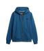 Sweat zippé bleu homme superdry essential washed ziphood-1
