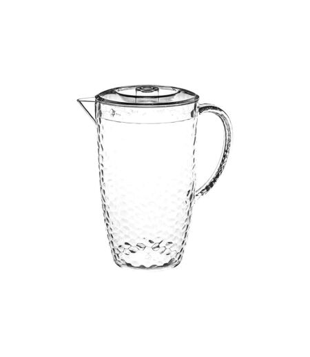 Pichet à Eau Plastique Martelé 2L Transparent