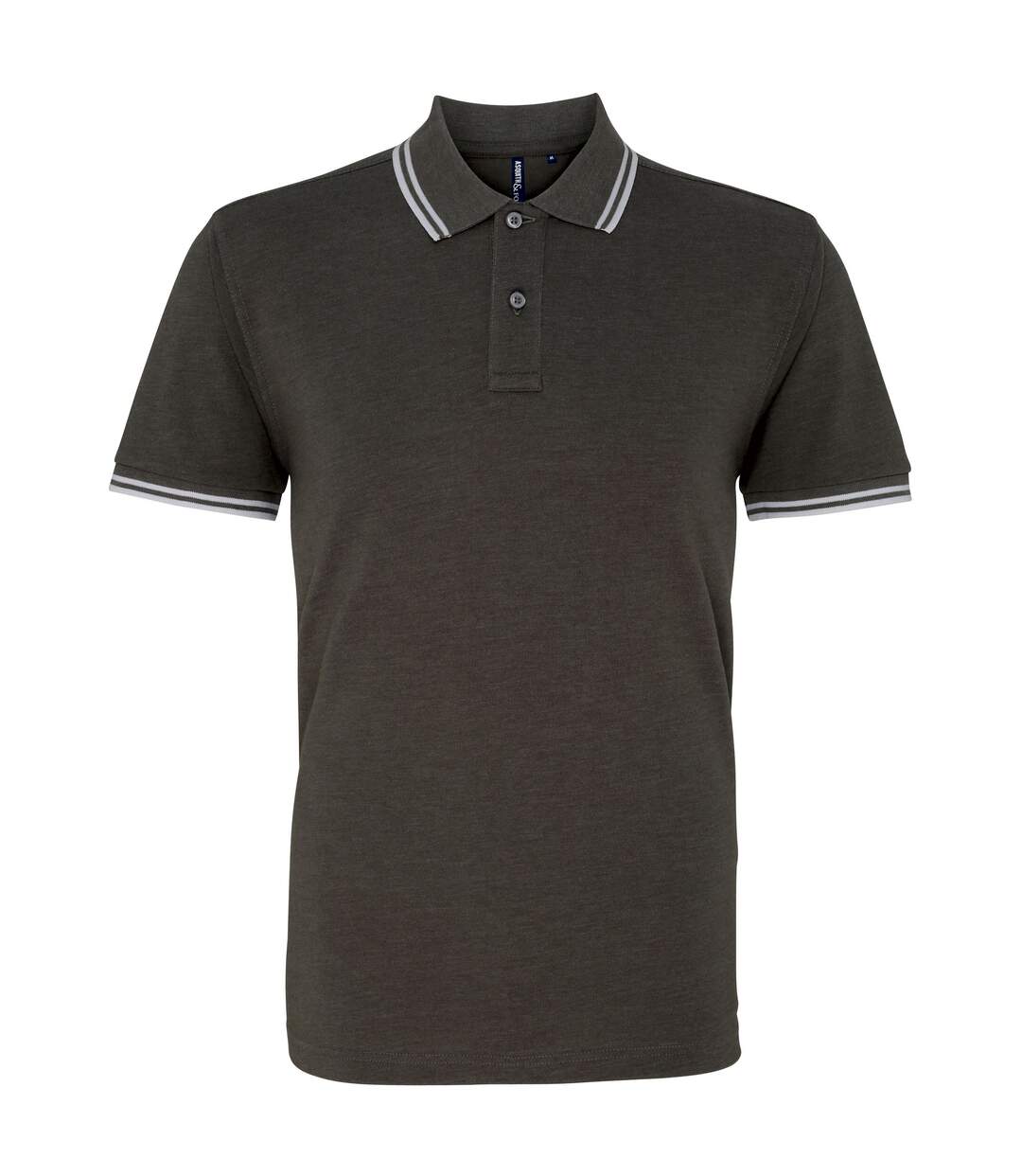 Asquith & Fox - Polo - Homme (Gris/blanc) - UTRW4809