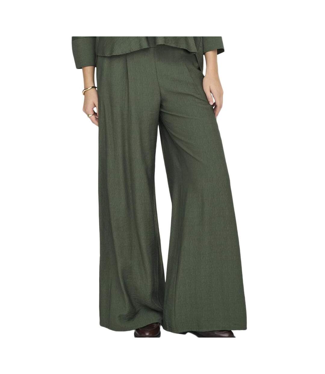 Pantalon fluide kaki jdy pepper-1