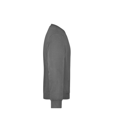 Sweat Workwear Adulte Gris Foncé Uni James And Nicholson