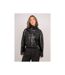 Blouson court simili cuir col montant UZAY - Dona X Lisa-1