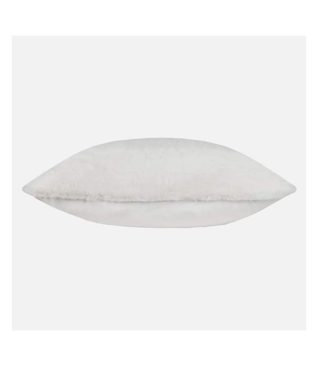 Stanza faux fur cushion cover 55cm x 55cm white Paoletti