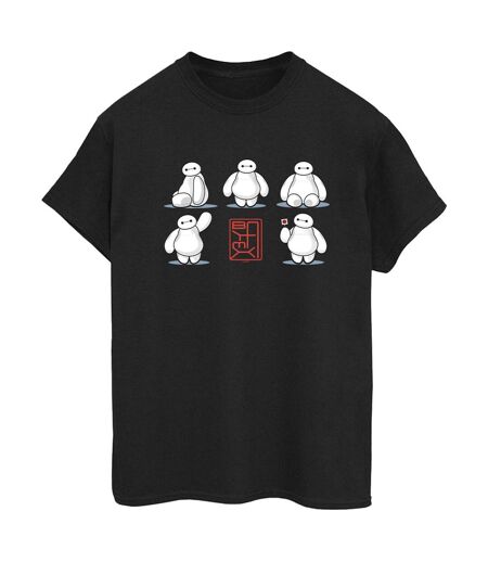 Disney - T-shirt BIG HERO BAYMAX MANY POSES - Femme (Noir) - UTBI15585