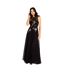 Robe brodée hallie femme noir Little Mistress