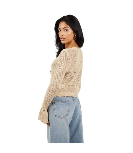 Cardigan Femme Beige Gris Brave Soul