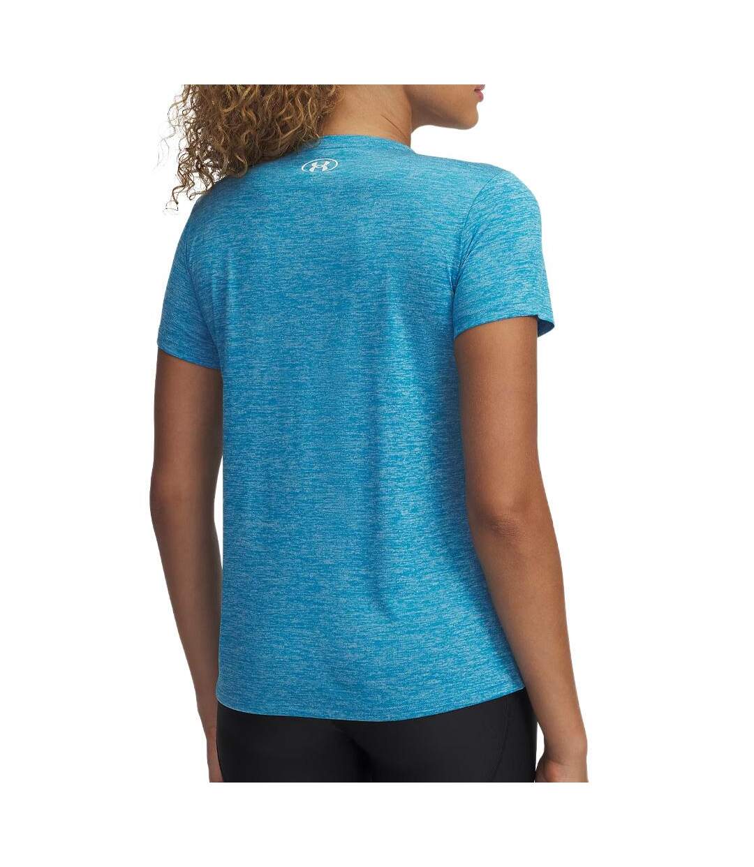 T-shirt de sport bleu femme under armour tech twist-2
