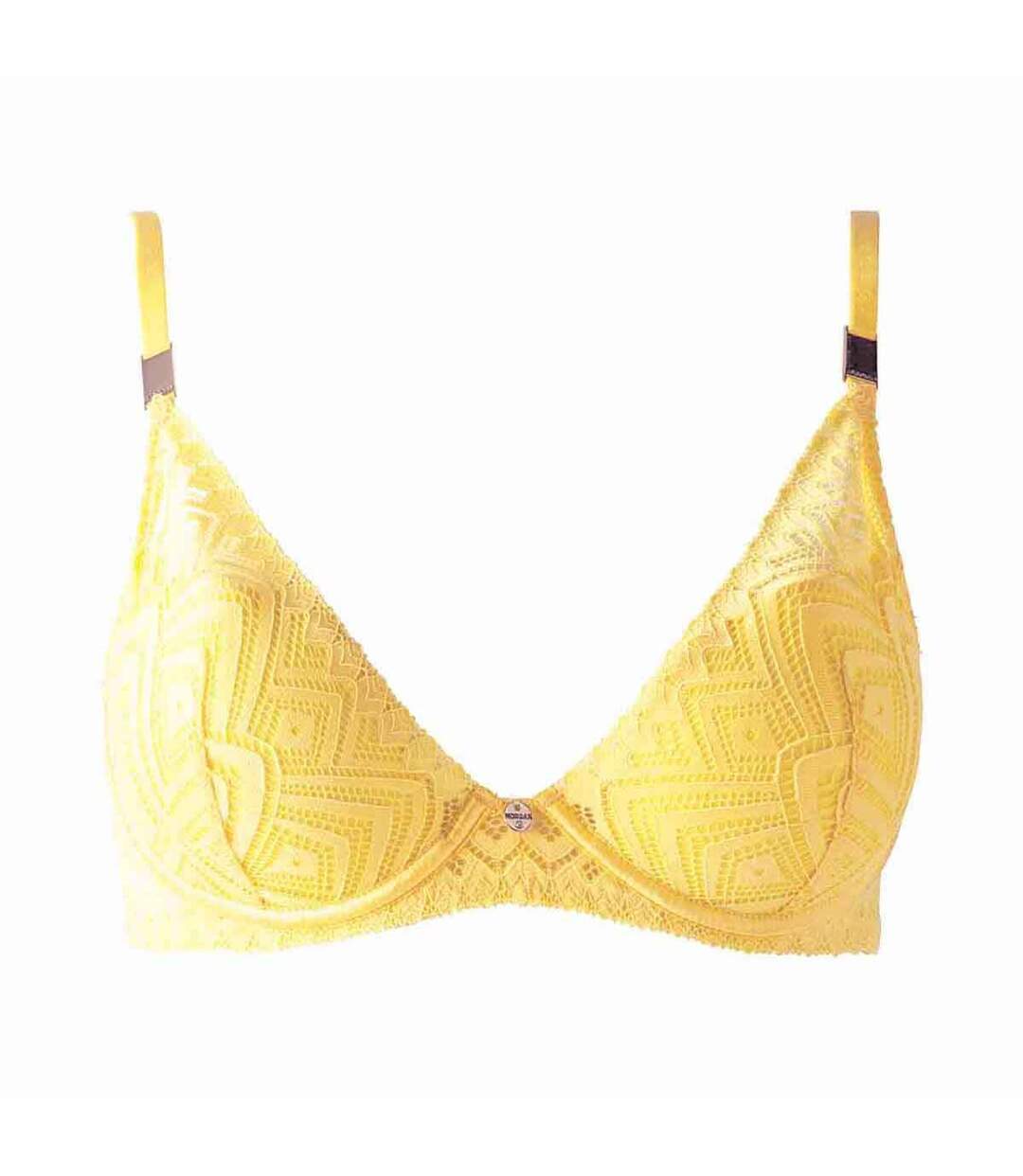 Soutien-gorge ampliforme coque moulée jaune Nina