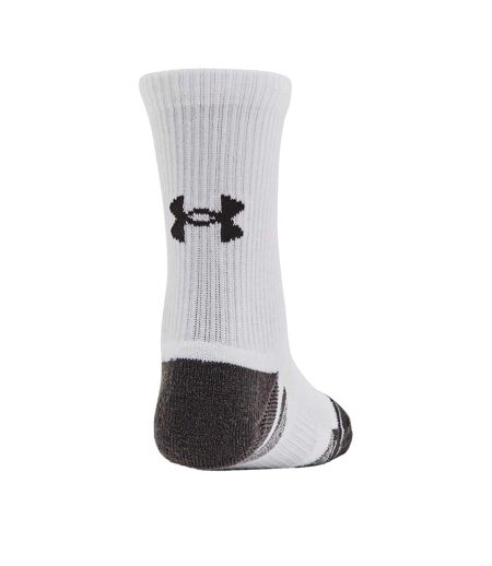 Pack Of 3  Unisex Adult Logo Crew Socks  White Under Armour