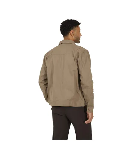 Veste Motif/style À Col Homme Taupe Brave Soul