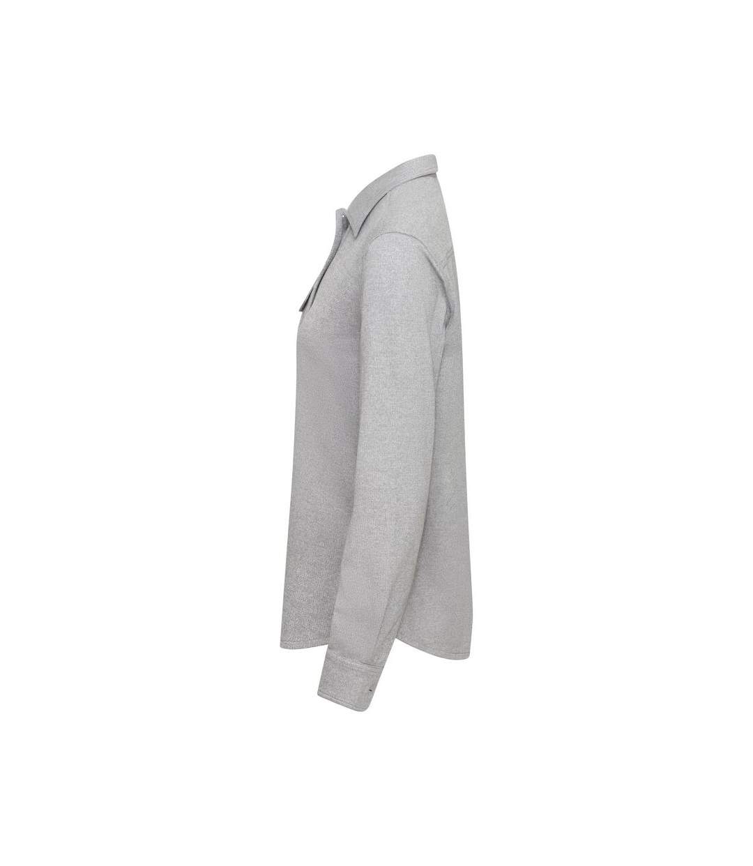 Womens/ladies Advantage Shirt Grey Melange Cutter & Buck-3