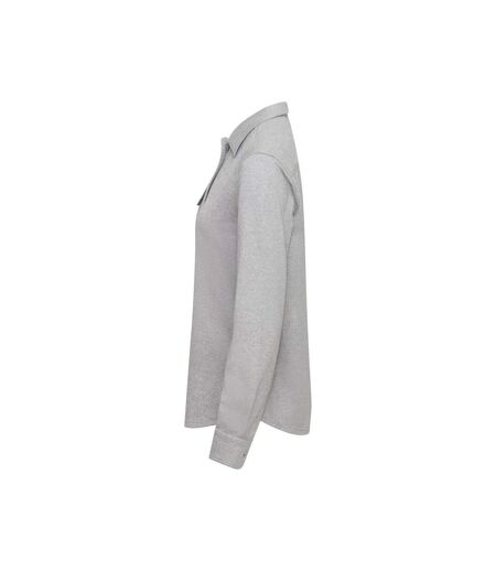 Womens/ladies Advantage Shirt Grey Melange Cutter & Buck