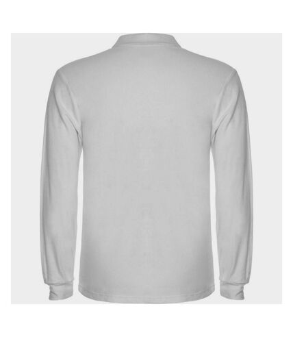 Roly Mens Estrella Long-Sleeved Polo Shirt (White)