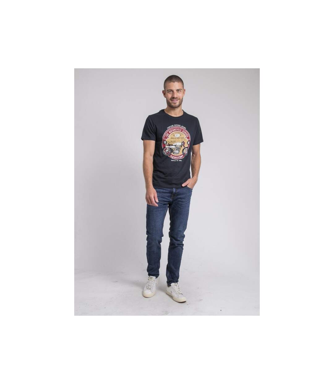 T-shirt col rond pur coton JORISOL-4