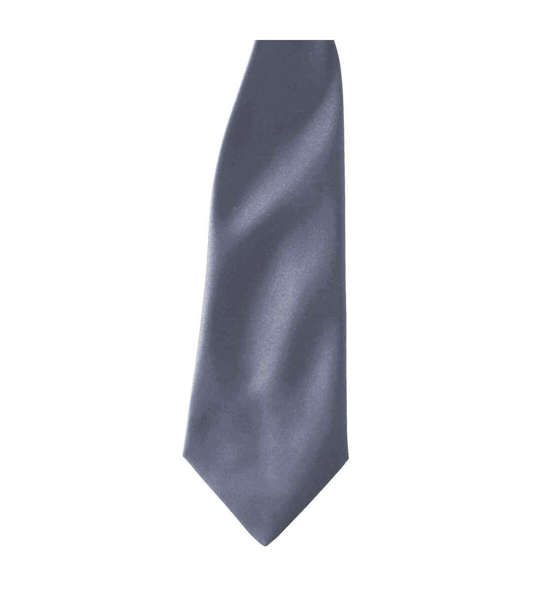 Premier Colours Mens Satin Clip Tie (Pack of 2) (Steel) (One size) - UTRW6940-2