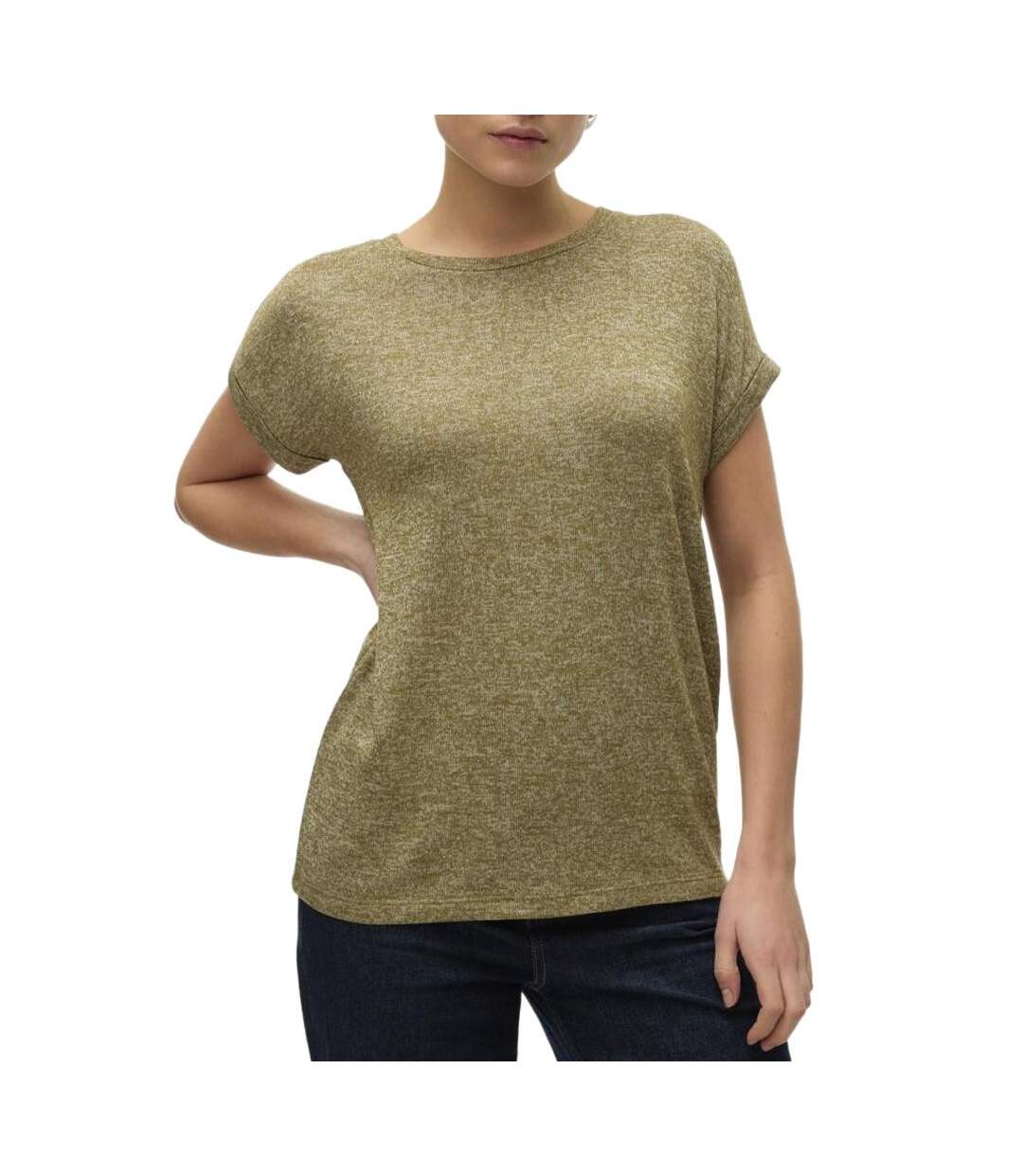 T-Shirt vert clair femme vero moda brianna 102913530-1