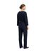Combinaison Manches Style Blouson Motif/style Plissé Femme Bleu Boss-3