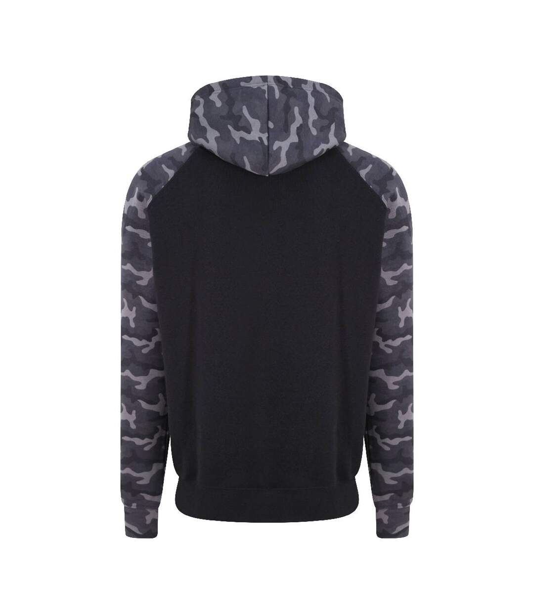 Mens baseball hoodie solid black/black Awdis