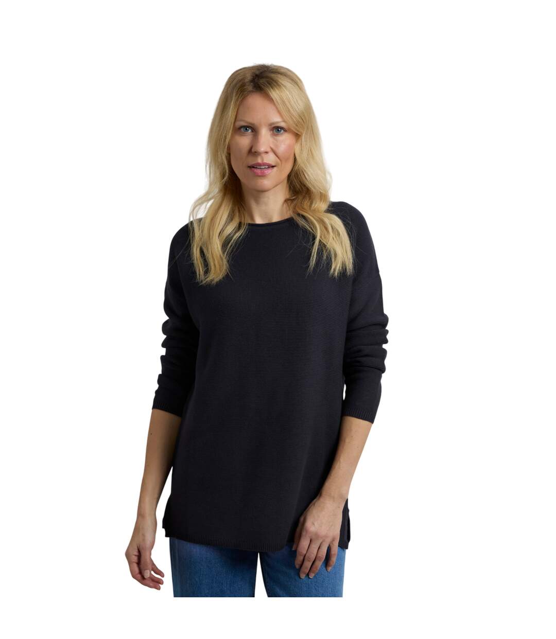 Pull Dalla Femme Bleu Marine Foncé Weird Fish-1