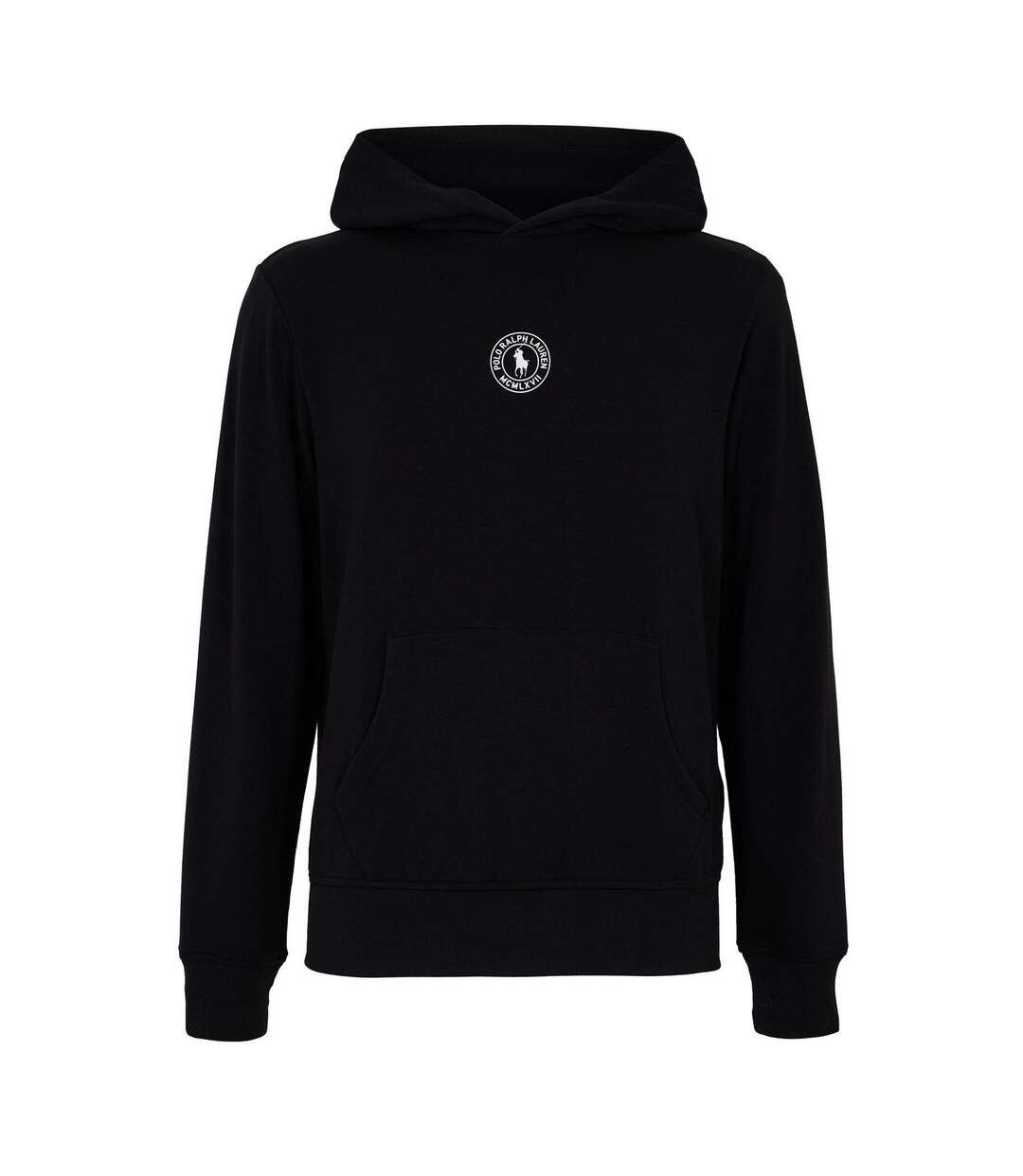 Mens Logo Pullover Hoodie Black Ralph Lauren-2