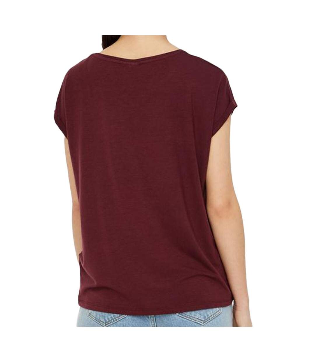 T-shirt Prune Femme Aware Vero Moda Ava - L