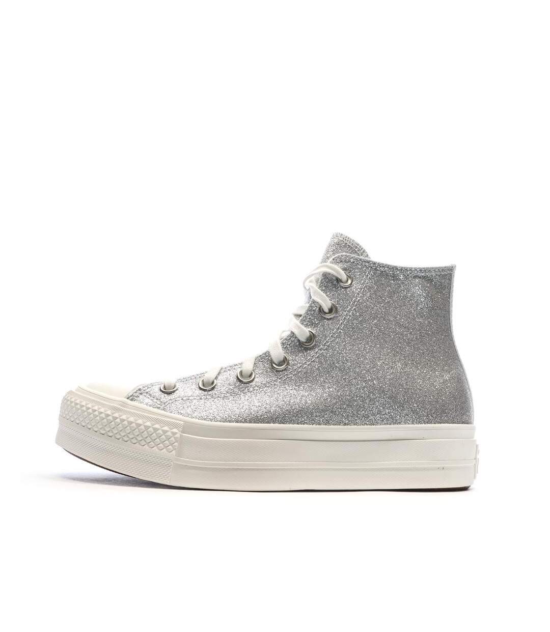 Baskets argentés femme converse chuck taylor all star lift-2