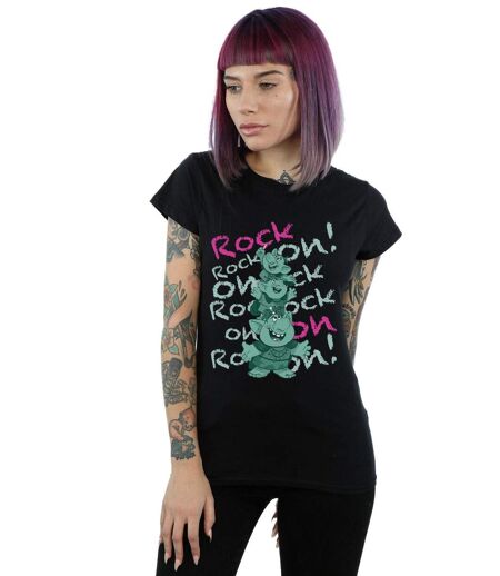 Disney T-shirt en coton Frozen Trolls Rock On pour femmes/femmes (Noir) - UTBI21975