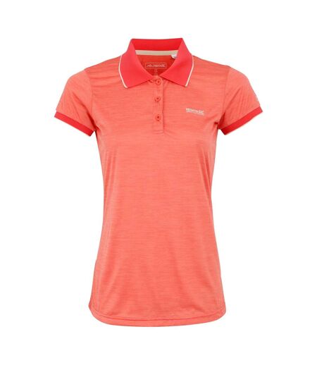 Womens/ladies remex ii polo neck t-shirt peach bloom Regatta