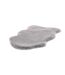 Tapis Uni Doux Poils Longs Rabbit 60x90cm Argent-2