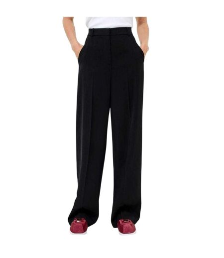Pantalon Motif/style Rayure Latérale Bella Femme Noir Crème French Connection