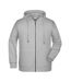 Veste À Capuche Homme Gris Chiné James And Nicholson-1