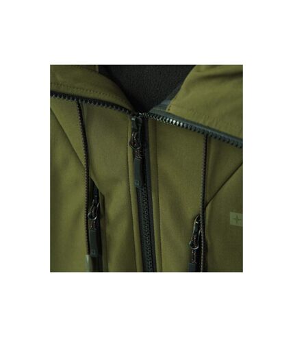 Mountain Warehouse Mens Radius Recycled Soft Shell Jacket (Dark Khaki)