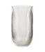 Vase Design en Verre Ligné 30cm Transparent-1