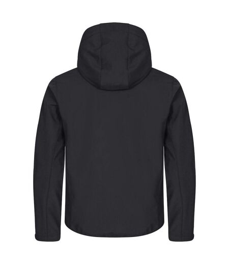 Mens Classic Soft Shell Jacket Black Clique