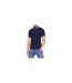 Mens Slim Short-sleeved Polo Shirt Navy Blazer Jack And Jones-1