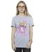 Disney Femmes/Les femmes Lilo & Stitch Angel Fa La La T-Shirt Boyfriend en coton (Gris sportif) - UTBI30584-2