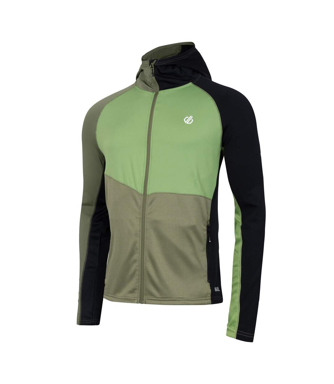 Haut de sport assimilate homme vert olive / noir Dare 2B