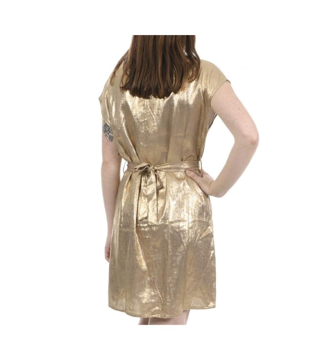 Robe doré femme deeluxe line-2