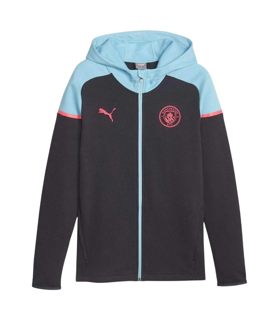 Mens Casuals Manchester City Fc Relaxed Fit Hoodie Dark Navy Puma-2
