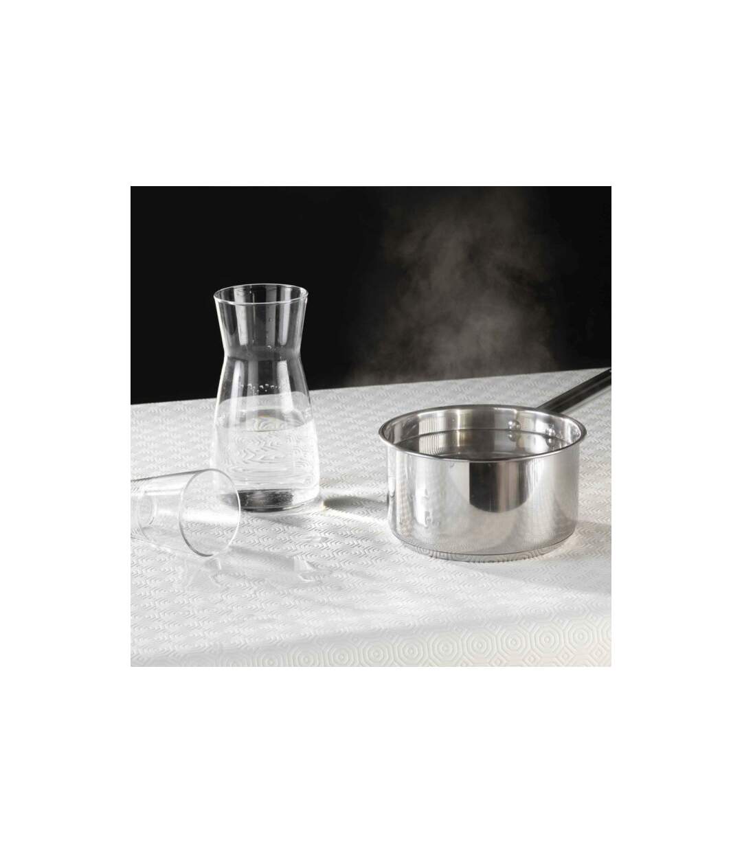 Sous Nappe Protège Table Bulgo 140x140cm Blanc-3